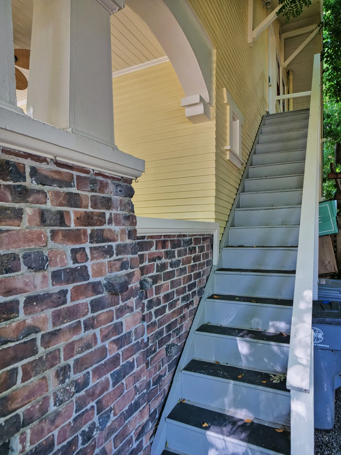 The Upstairs Apartment — interior and outdoor details