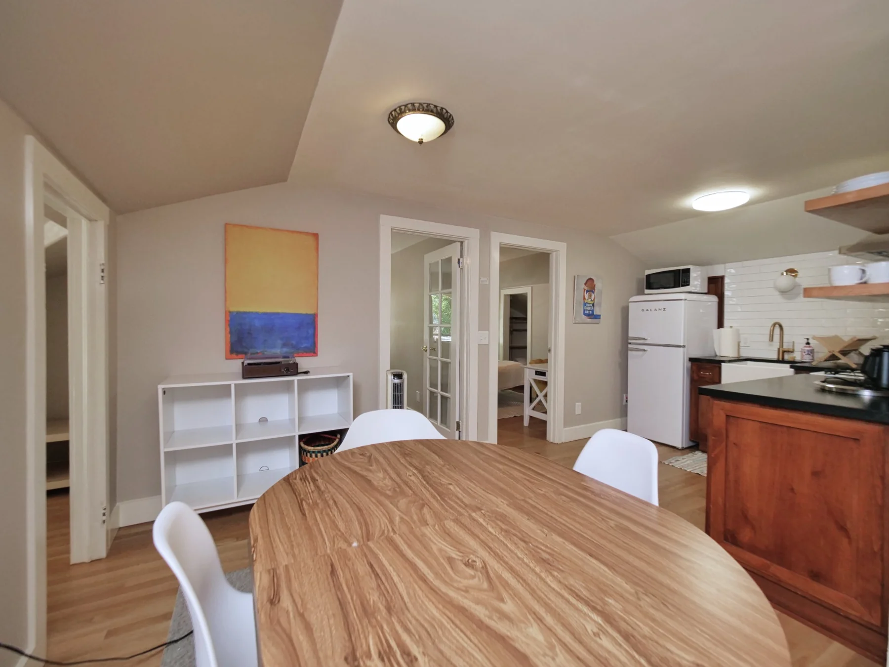 The Upstairs Apartment — interior and outdoor details