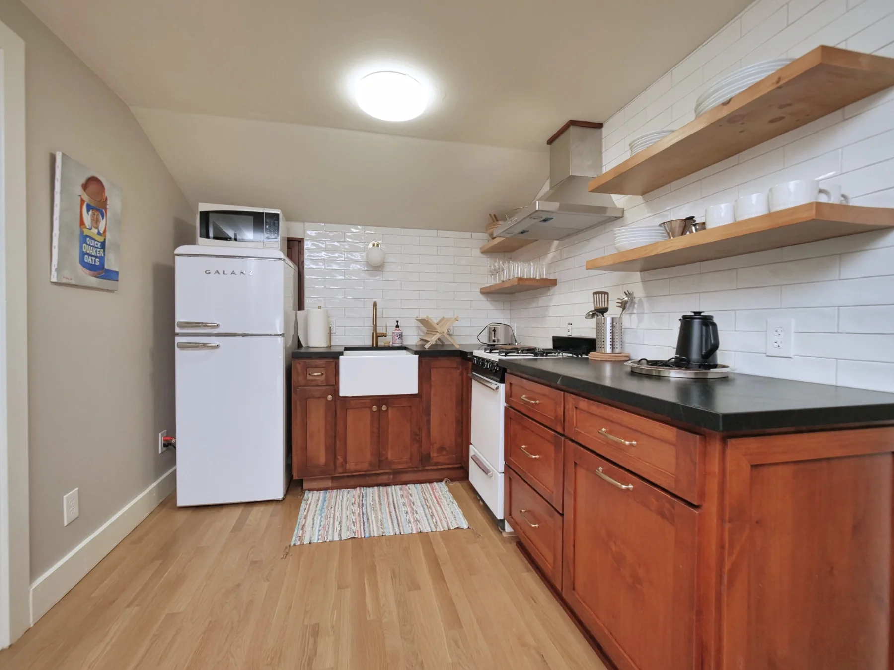 The Upstairs Apartment — interior and outdoor details