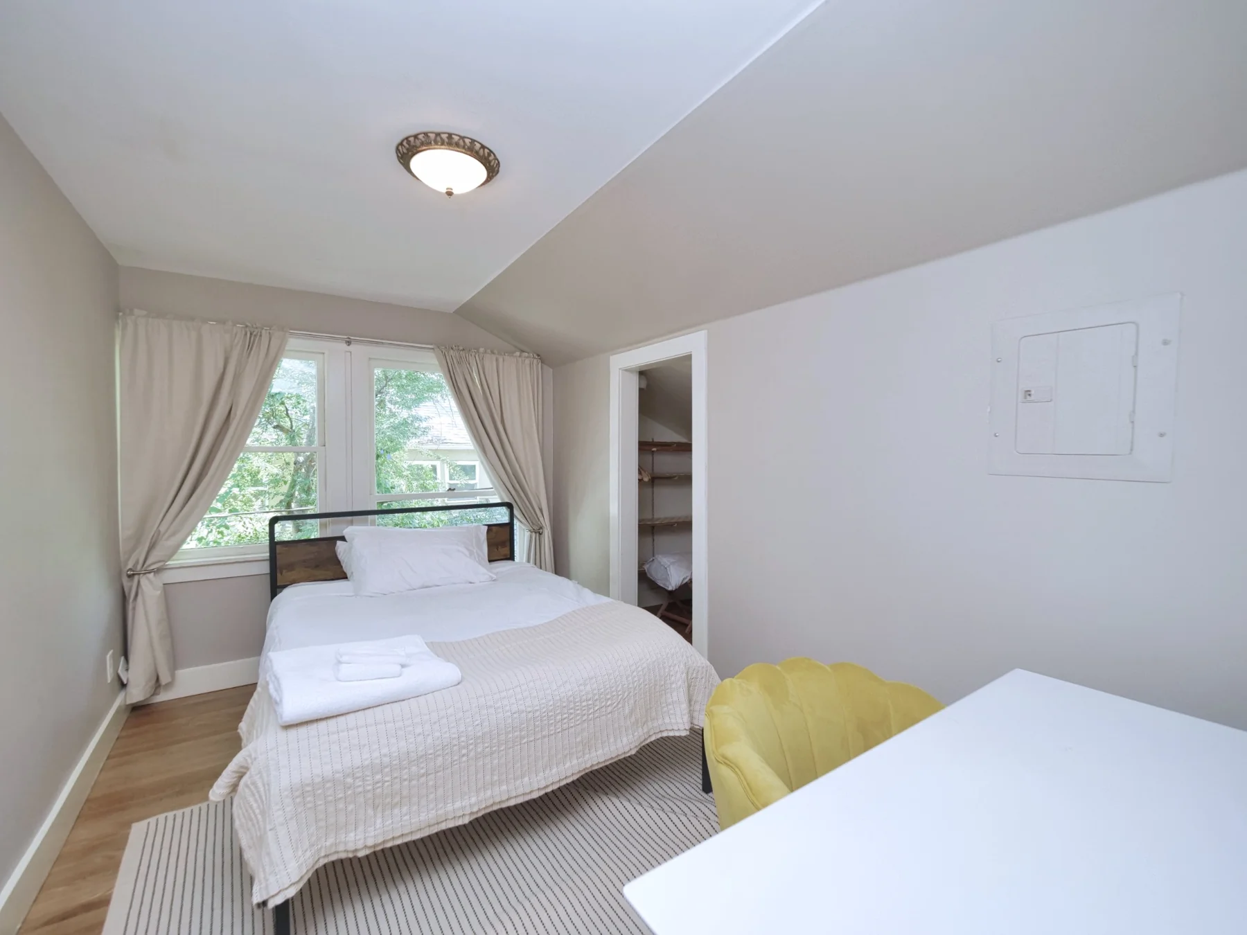 The Upstairs Apartment — interior and outdoor details